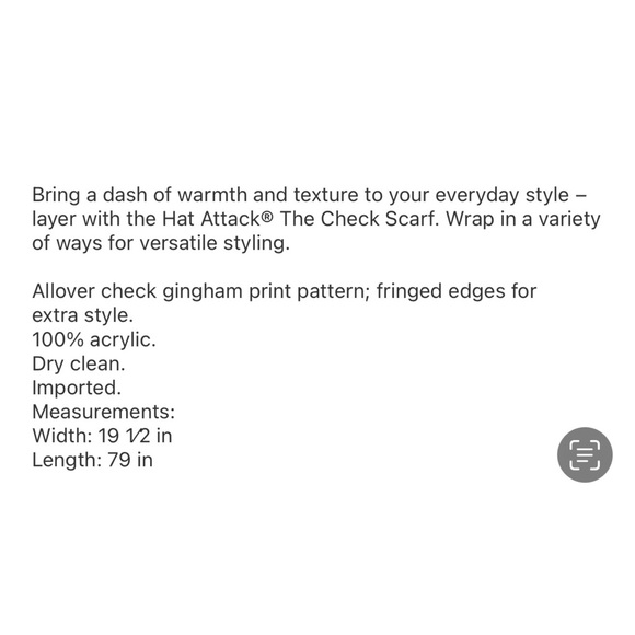 NWT Revolve Hat Attack Buffalo Check Scarf Navy Brown Women’s OS 79”x19.5” - Picture 8 of 8